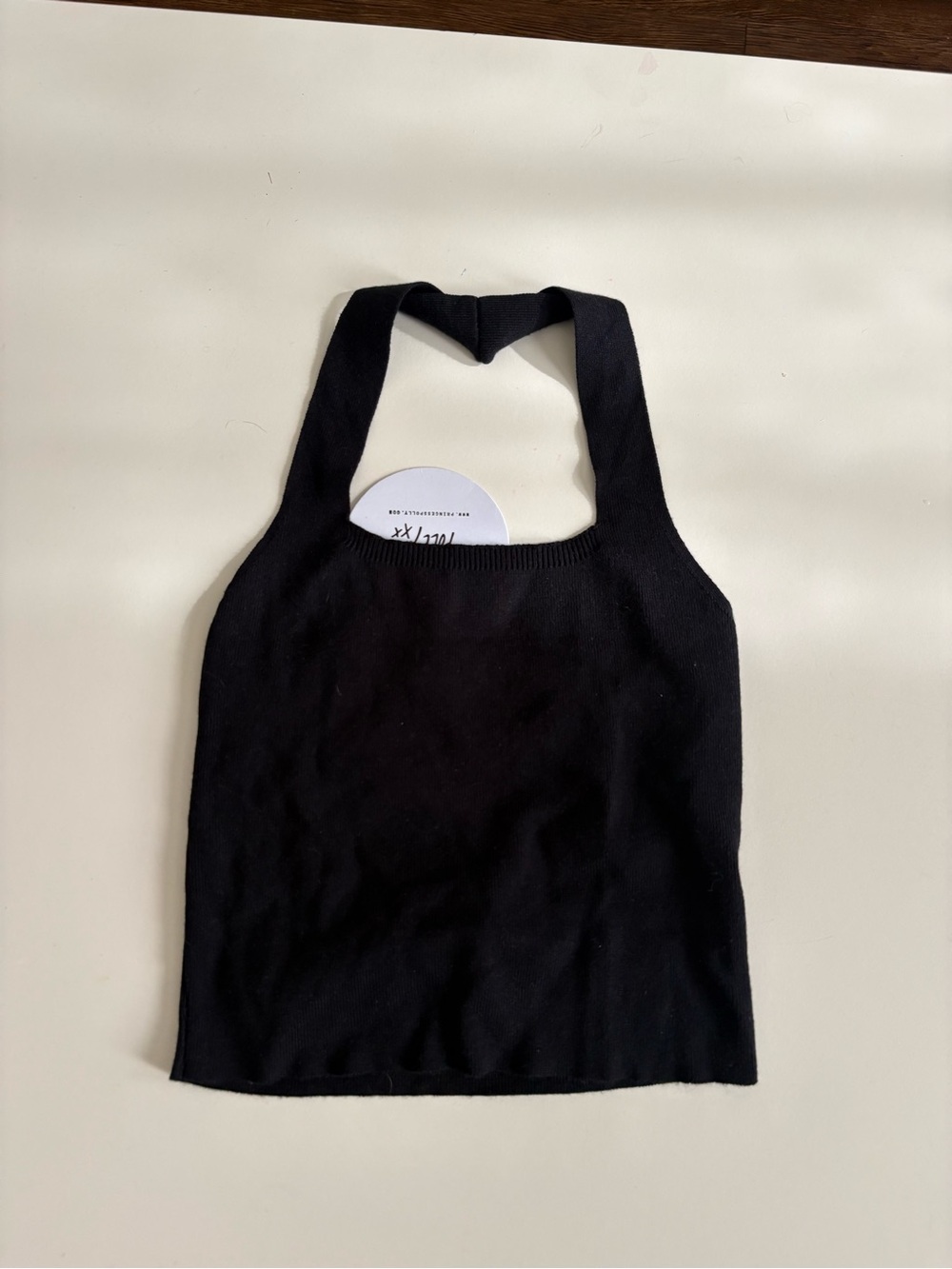 NWT Princess Polly Black Knit Halter Tank Top